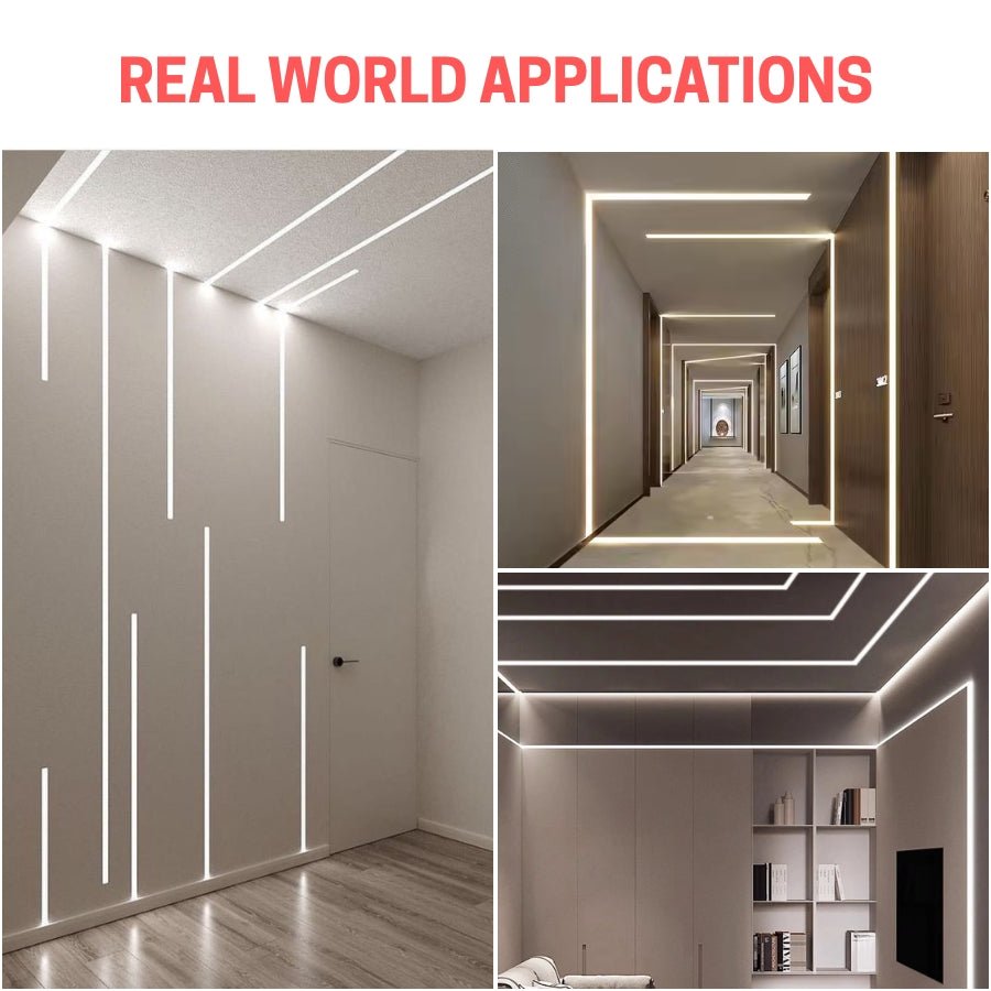 real world applications ofled light strip channel diffuser at switchtoled