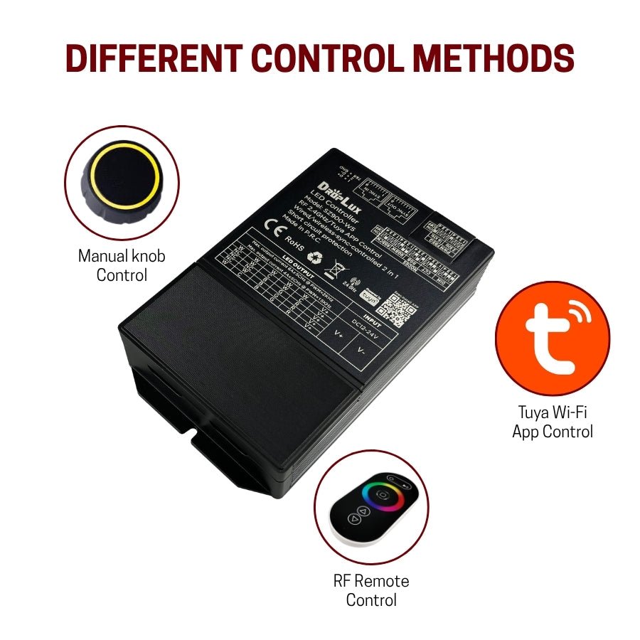 led lights controller with different control methods at switchtoled