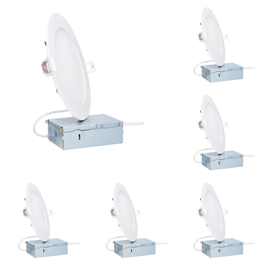 6 pack led recessed ceiling light fixtures at switchtoled