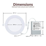 led recessed ceiling lights and junction box dimensions length and width measures at switchtoled