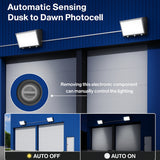 led semi cutoff wall pack dawn to dusk photocell