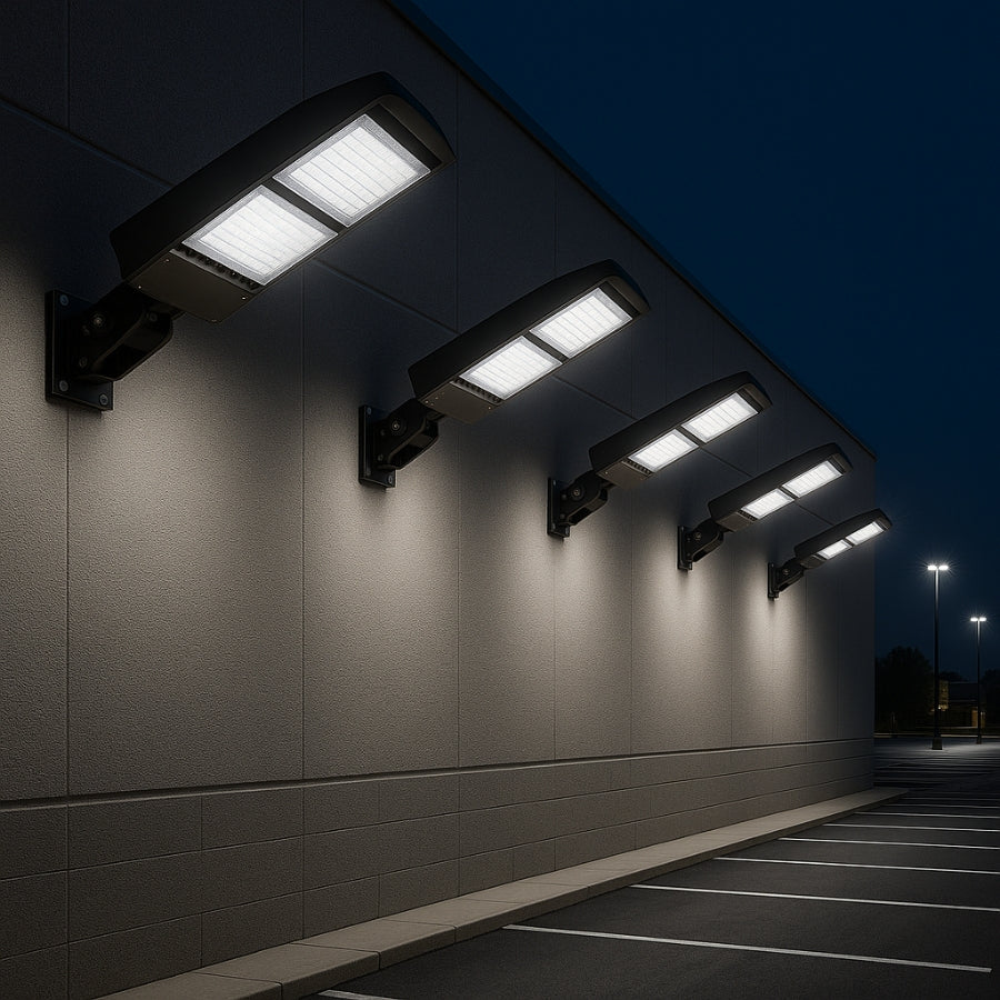 outdoor flood lights parking lot area application at switchtoled.com