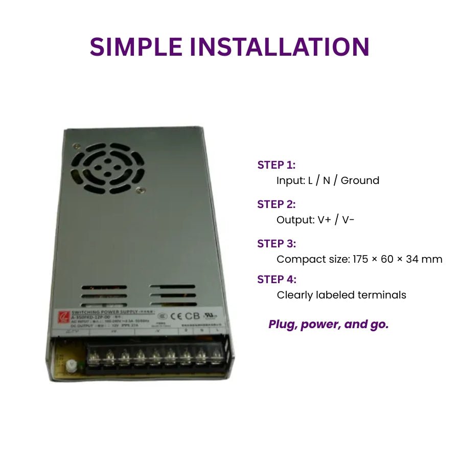 power supply for led lights simple installation