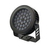 Black LED light fixture on a white background, rgb led flood light