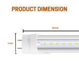 LED Tube Light Fixture length 36 inch and width 1 inch at switchtoled