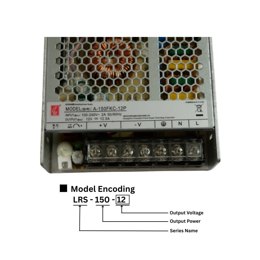 LED LRS-150-12 switchable 12V 150W power supply – ideal for LED lighting