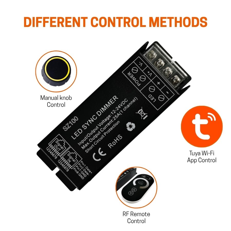 switchtoled sz100 led sync dimmer with different control methods