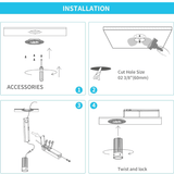 Easy trimless recessed led downlights installation guide at switchtoled