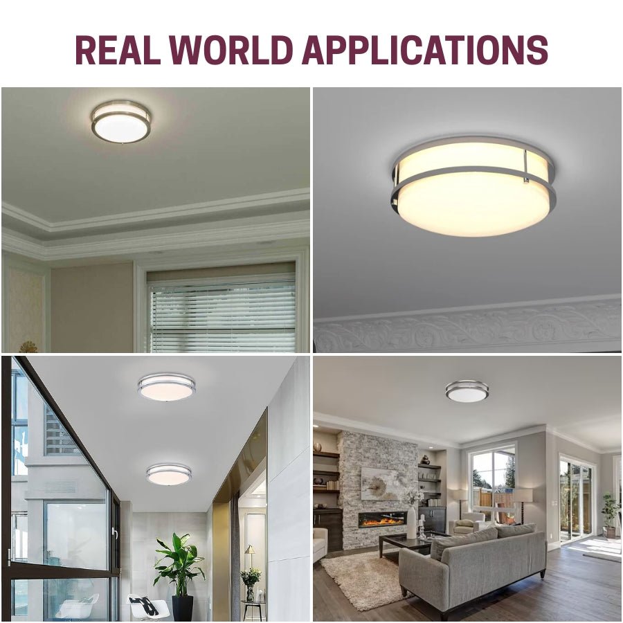 real world applications of 12 inch led downlight retrofit kits at switchtoled