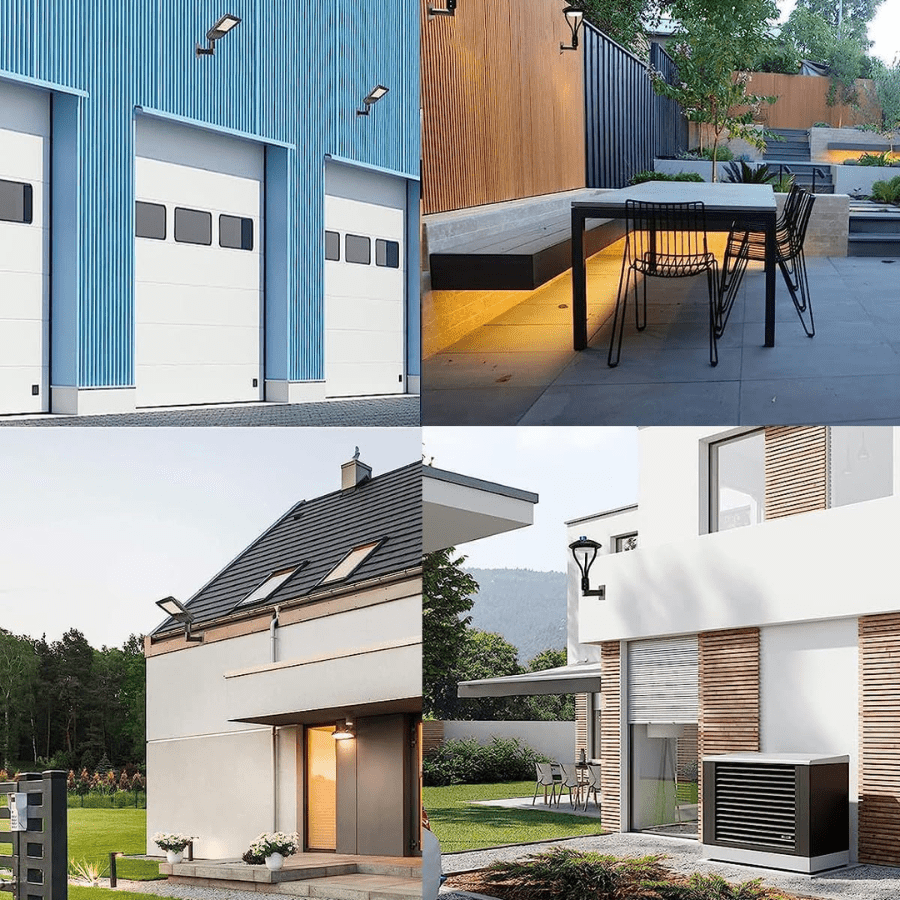 Outdoor Wall Mount Installation with 90 Degree Bracket for Slip Fit Lights