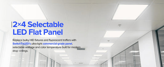 2×4 LED Flat Panel Troffer Lights