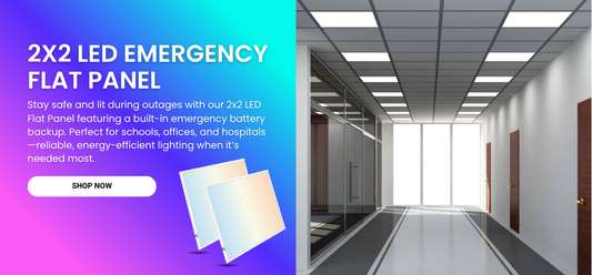 2x2 LED Flat Panel with Emergency Battery Backup installing guide at switchtoled