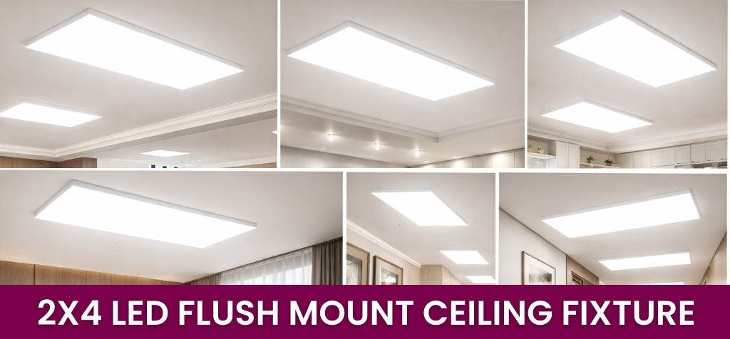 2x4 LED Flush Mount Ceiling Light – Commercial Panels – SwitchtoLED