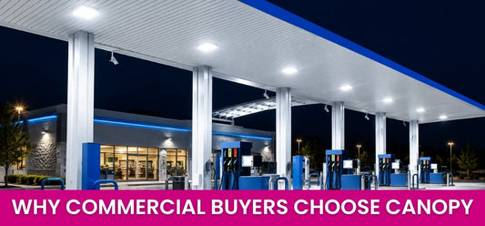 Why Commercial Buyers Choose the SwitchToLED 150W LED Canopy Light