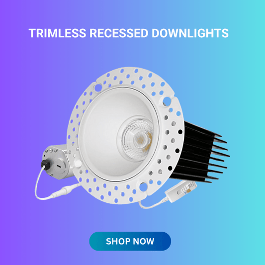 Trimless Recessed Downlights at switch to led 