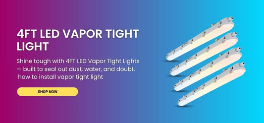 4FT LED Vapor Tight Light – Waterproof, Dustproof 