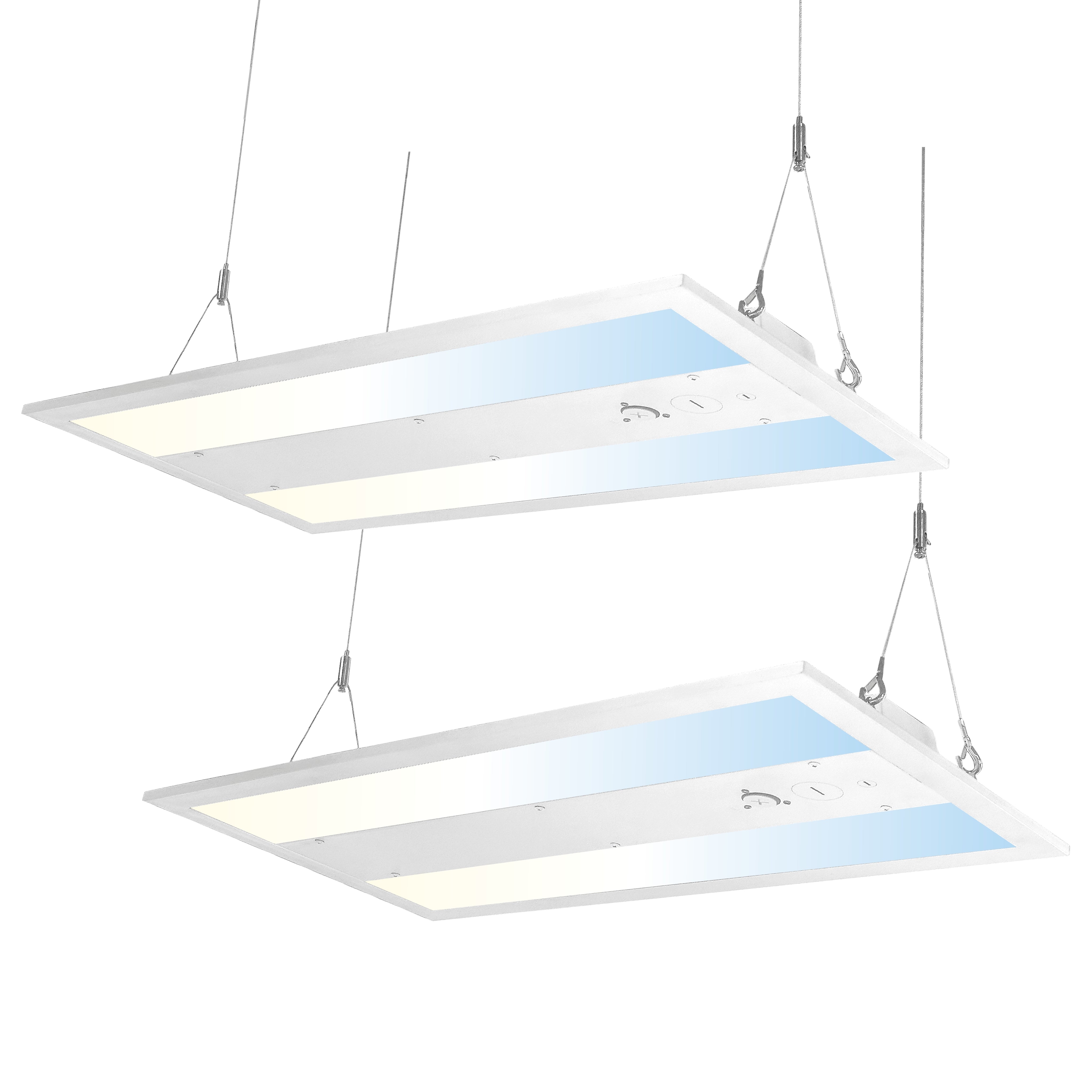 LED Linear High Bay Shop Light 2FT, 165W 23925LM 145LM/W, 4000K/5000K/5700K, 0-10V Dimmable, 100-277V, Hanging Light for Warehouse, ETL Listed, 2 Pack