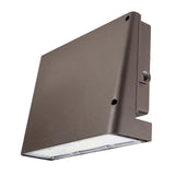 100W LED Full Cutoff Wall Pack Light Brown outdoor wall light fixture on a white background