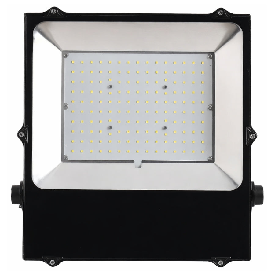 100W LED flood light front view 14000 lumens 5000K daylight outdoor security light