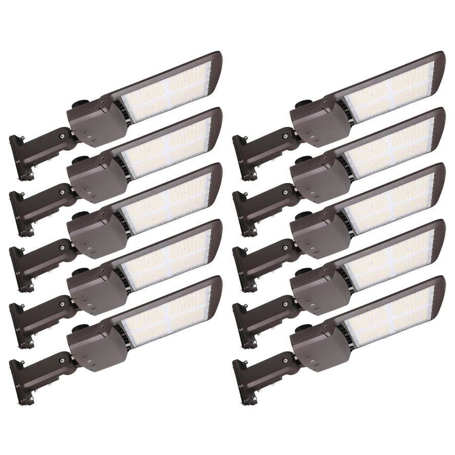 10 Pack LED Shoebox lights at switchtoled.com