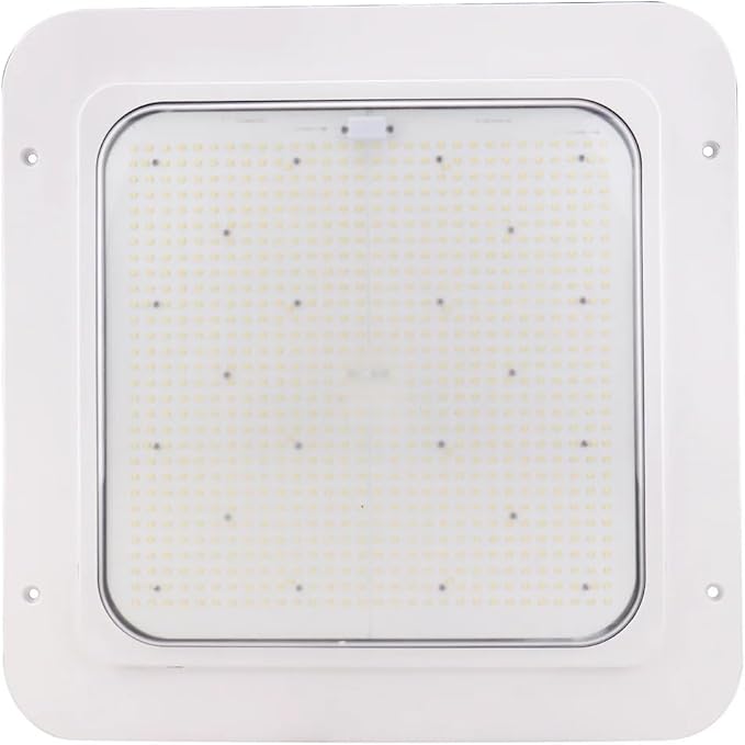 200W LED Canopy Light,28000 Lumens,600-850W HPS/HID Replacement,140 LM/W, 5700K Cool White, Waterproof Outdoor Rated, DLC&UL Listed, Gas Station, Street, Area & Outdoor Lighting, White