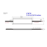 100W 12V LED Power Supplyproduct dimension