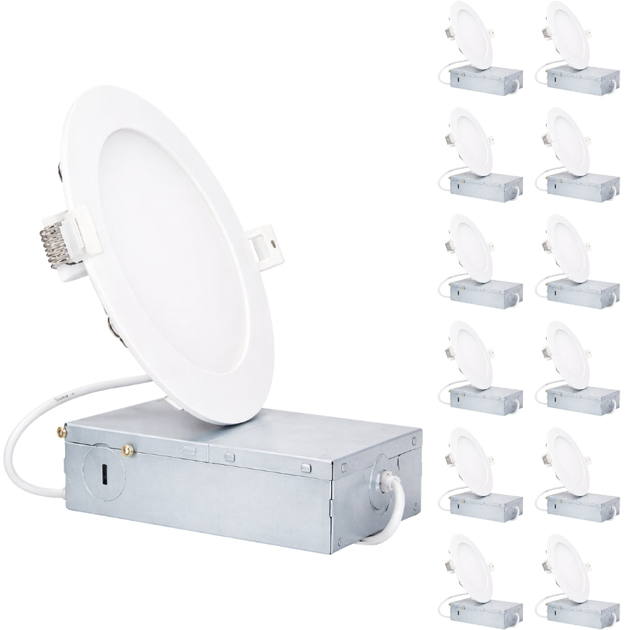 12 Pack 6 Inch LED Recessed Ceiling Lights Bundle at SwitchToLED