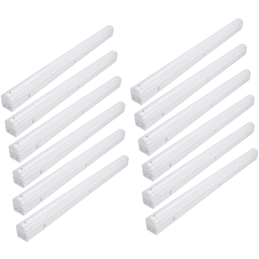 12 pack 8ft linear led strip light​ fixtures, bulk buying options available at switchtoled.com