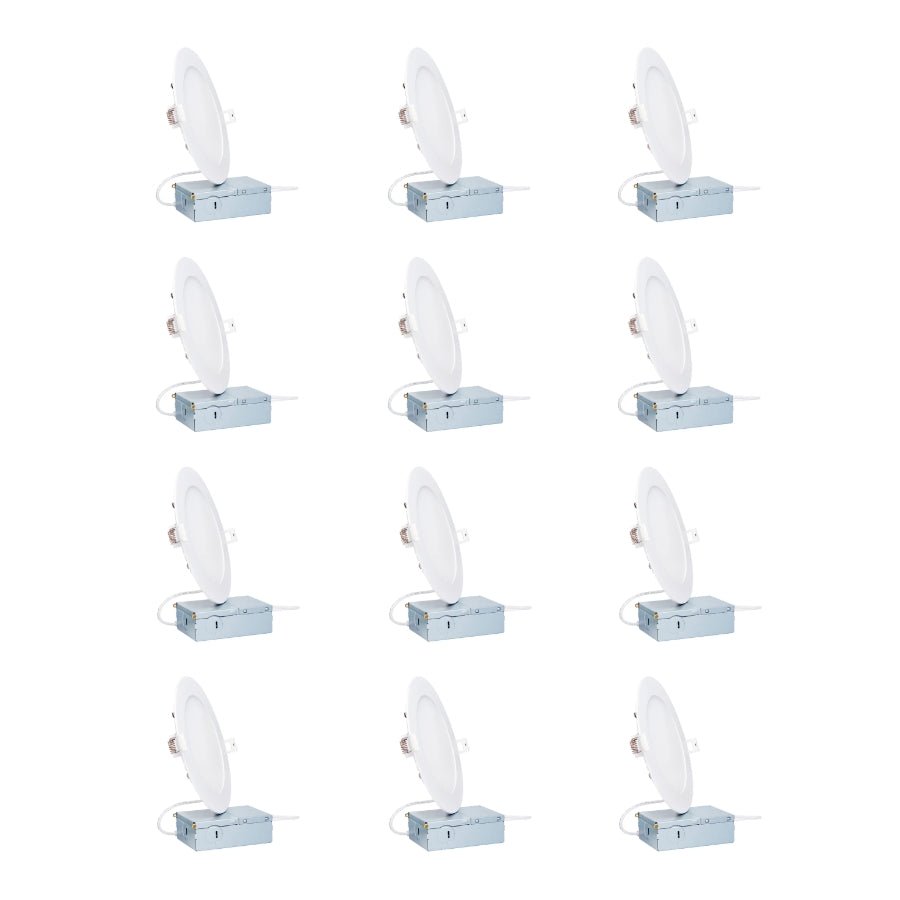 switchtoled 12 pack led recessed ceiling light fixtures 