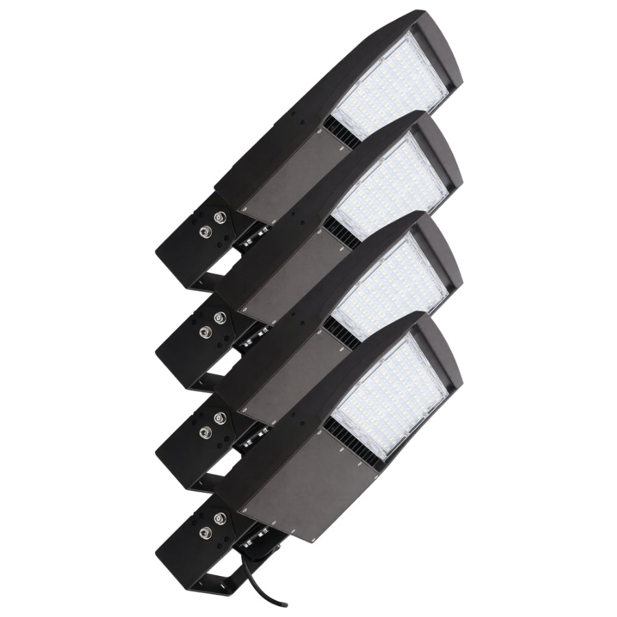 4 Pack 150W LED Parking Lot Area Light 20250 Lumens 5000K Daylight with Photocell at SwitchToLED