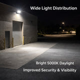 150W LED Parking Lot Light 5000K Daylight Wide Distribution Security Lighting