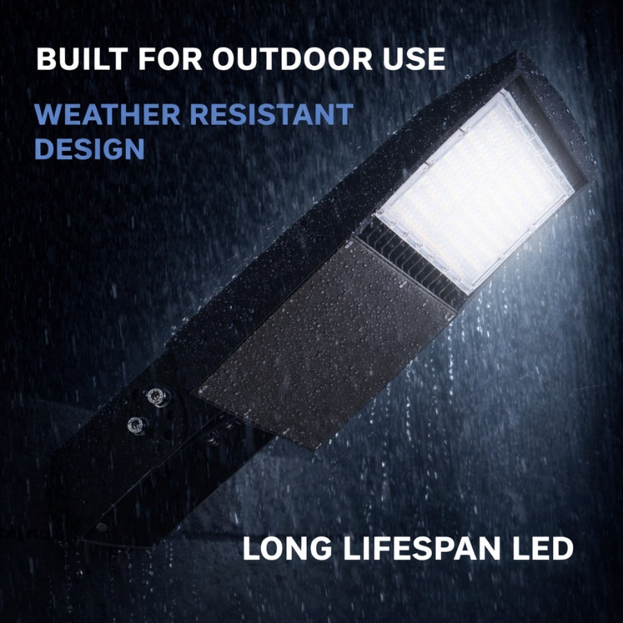 150W LED Shoebox Area Light Weather Resistant Outdoor Waterproof Design