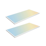 2x4 LED Flat Panel Light Surface Mount – 30W/40W/50W, 6250 Lumens, 120V, 5CCT 3000K/3500K/4000K/5000K/6500K, Dimmable Drop Ceiling Fixture for Office, Kitchen, Garage - 2 Pack