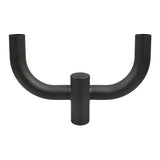 2-Head Bullhorn Light Pole Adapter, 180° Double Tenon Adapter for LED Area Lights & Parking Lot Lights, Heavy Duty Steel, Fits Square/Round Poles, Outdoor Commercial Lighting Mount, Black