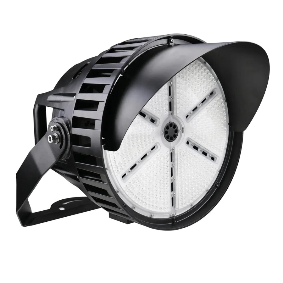 1200W LED Stadium Light High Voltage 200-480V, 182,800 Lumens, 5000K Daylight, 0-10V Dimmable High Mast Flood Light, IP65 Waterproof, UL DLC 5.1, 4000W Metal Halide Equivalent for Sports Field & Arena