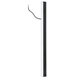 8ft Slim Linear LED Wall Light, Modern Black Wall Sconce with 3CCT Selectable 3000K 4000K 5000K, Contemporary Vertical Indoor Wall Lighting for Hotel, Living Room, Hallway, Commercial and Residential Interiors