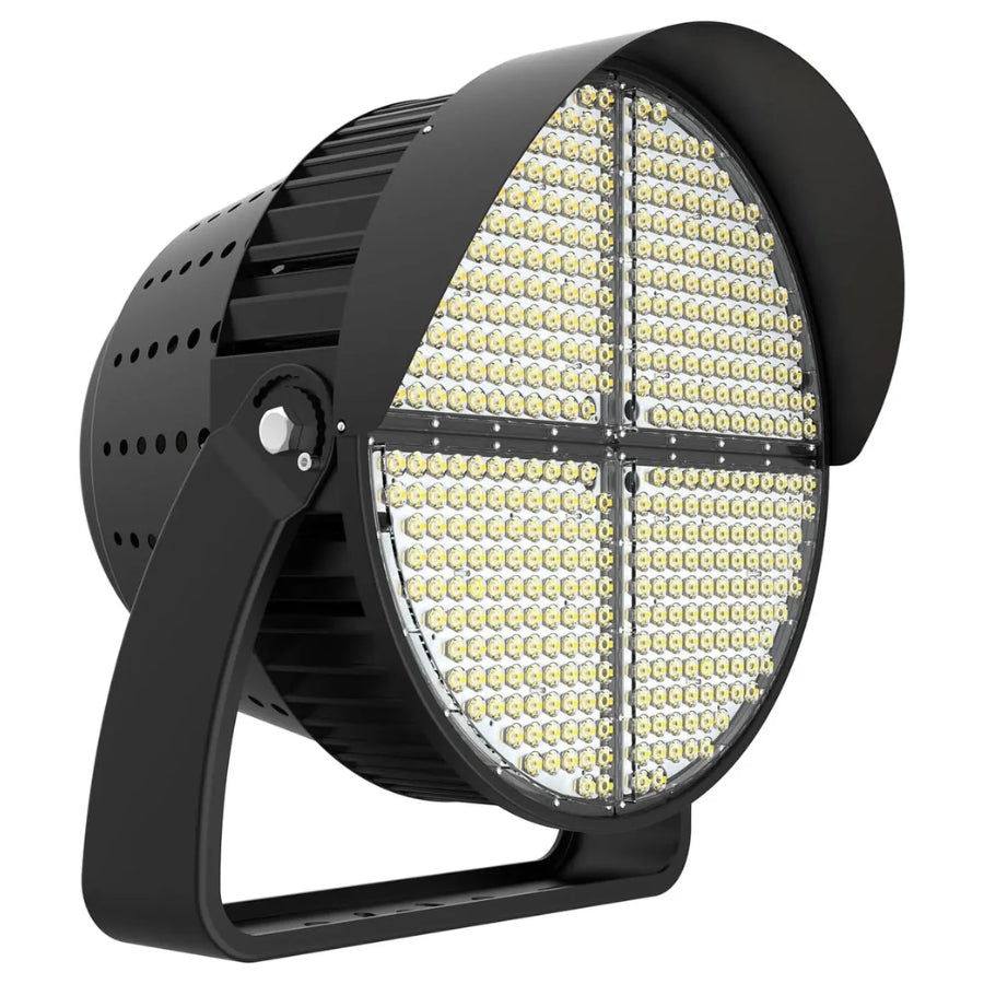 1200W LED Stadium Light, 180,000 Lumens, 5000K Daylight, 0-10V Dimmable, IP66 Waterproof High Mast Flood Light, UL DLC Certified, 4000W Metal Halide Equivalent for Sports Field, Arena & Parking Lot