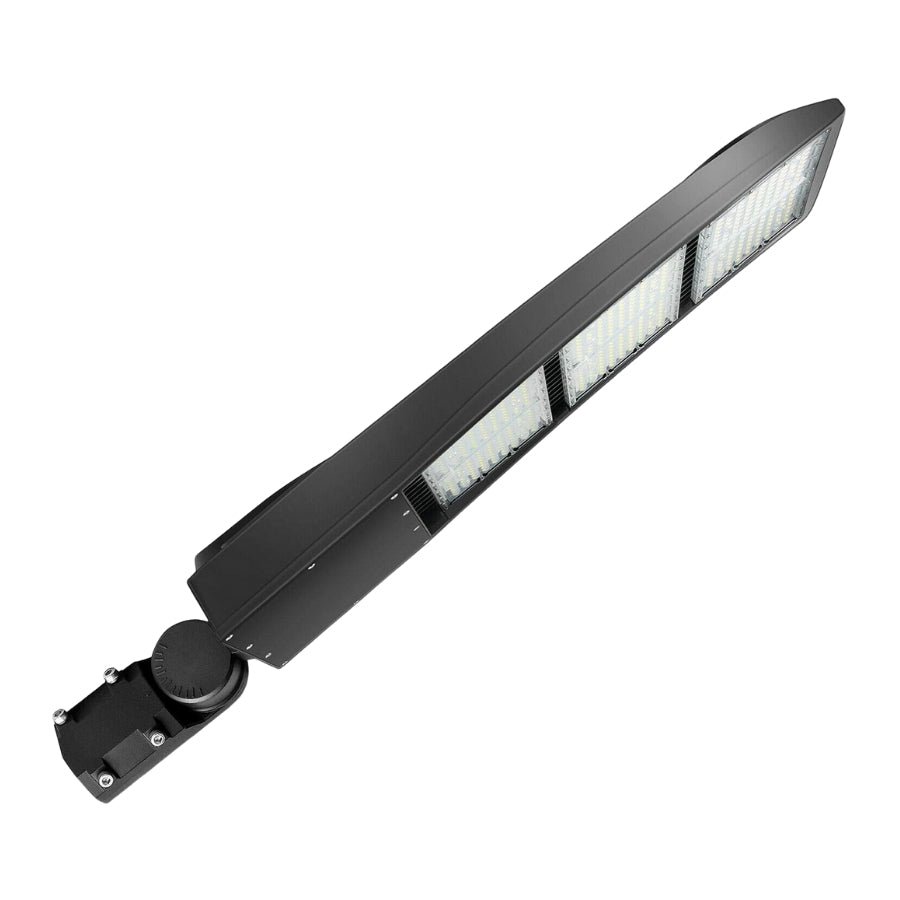 450W Outdoor LED Lights, 5000K 58500LM LED Parking Lot Light, Shoebox Light Fixture, IP65 Waterproof Area Flood Light, DLC UL Listed, 100–277V