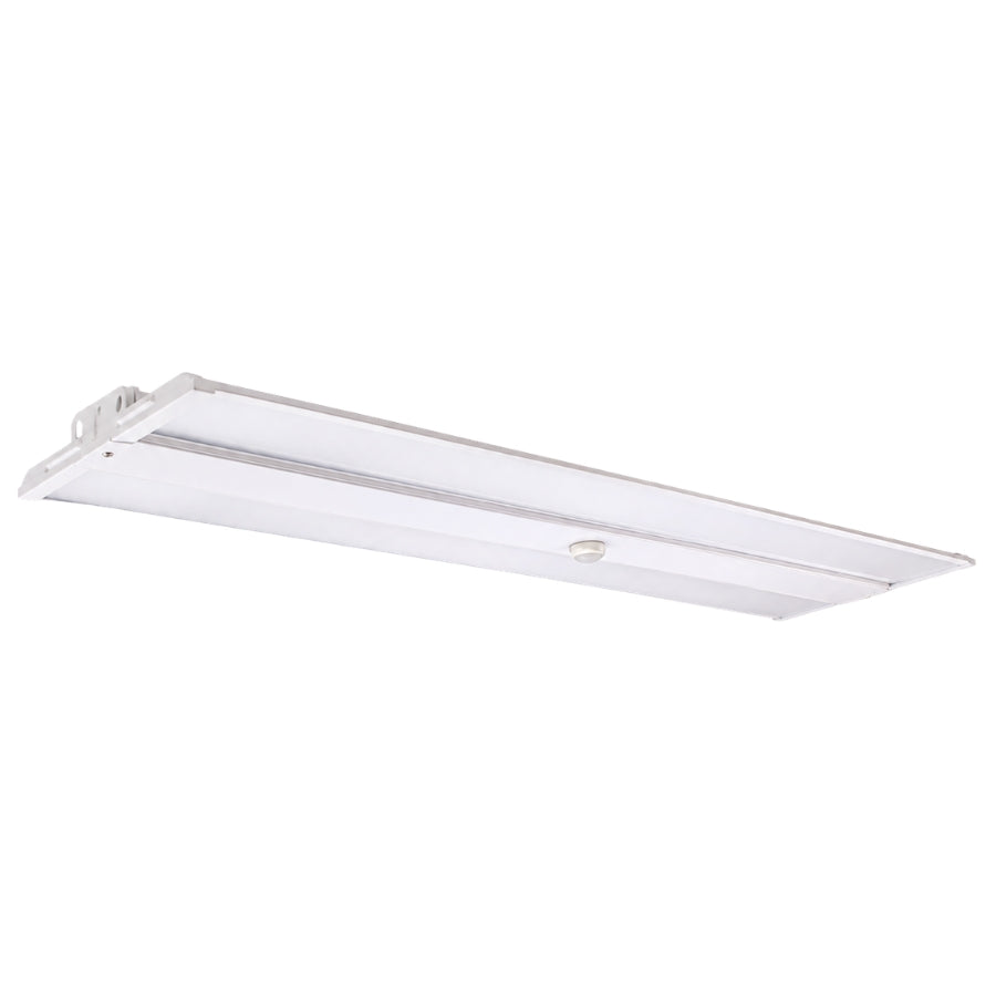 320W LED Linear High Bay Light with PIR Motion Sensor, 44,800 Lumens, 5700K Bright White, 1000W Metal Halide Equivalent, 140 LM/W, 0-10V Dimmable, 90° Beam Angle, UL cUL DLC 5.1 Premium, 120-277V