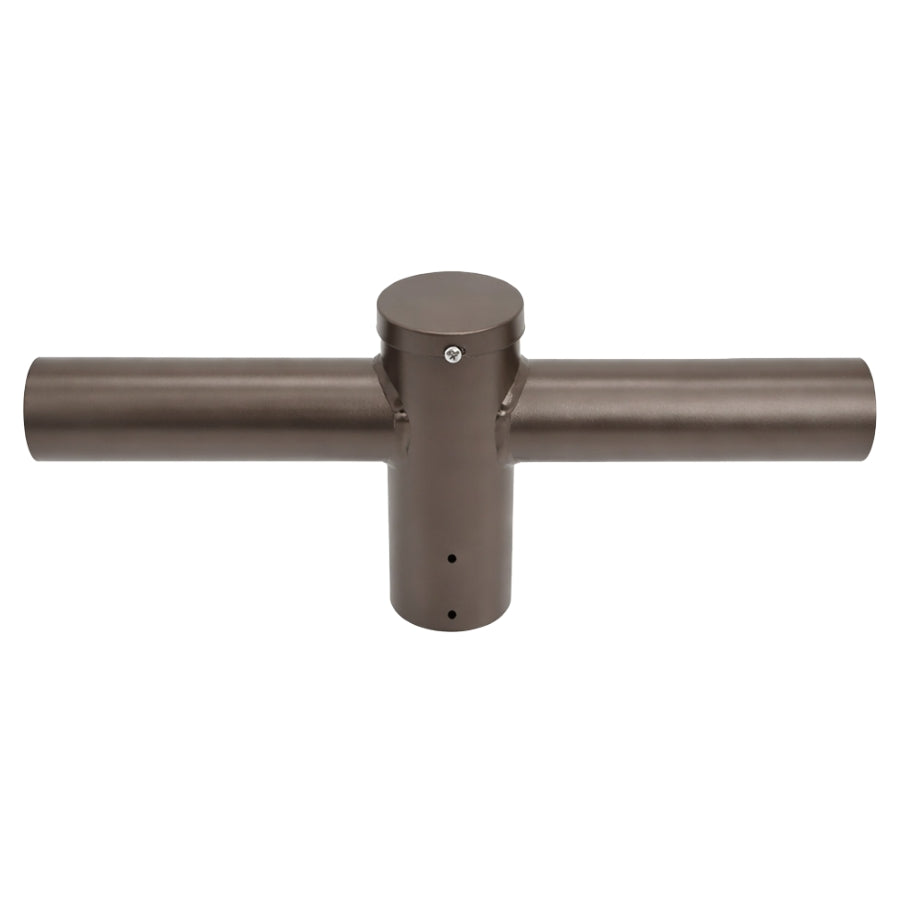 Light Pole Tenon Adapter 2-3/8 Inch OD, Slip Fitter Mount for LED Area Lights & Shoebox Parking Lot Lights, Heavy Duty Aluminum/Steel Pole Top Mount Bracket, Outdoor Commercial Lighting Adapter