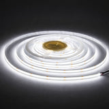 COB LED Strip Lights Cool White 6000K, 32.8ft Premium High Density 24V Tape Light, 14W/M, 5120 LEDs, 350+ LM/FT, CRI 90+, IP20, UL Listed, Cabinet & Kitchen Lighting (Power Supply Not Included)