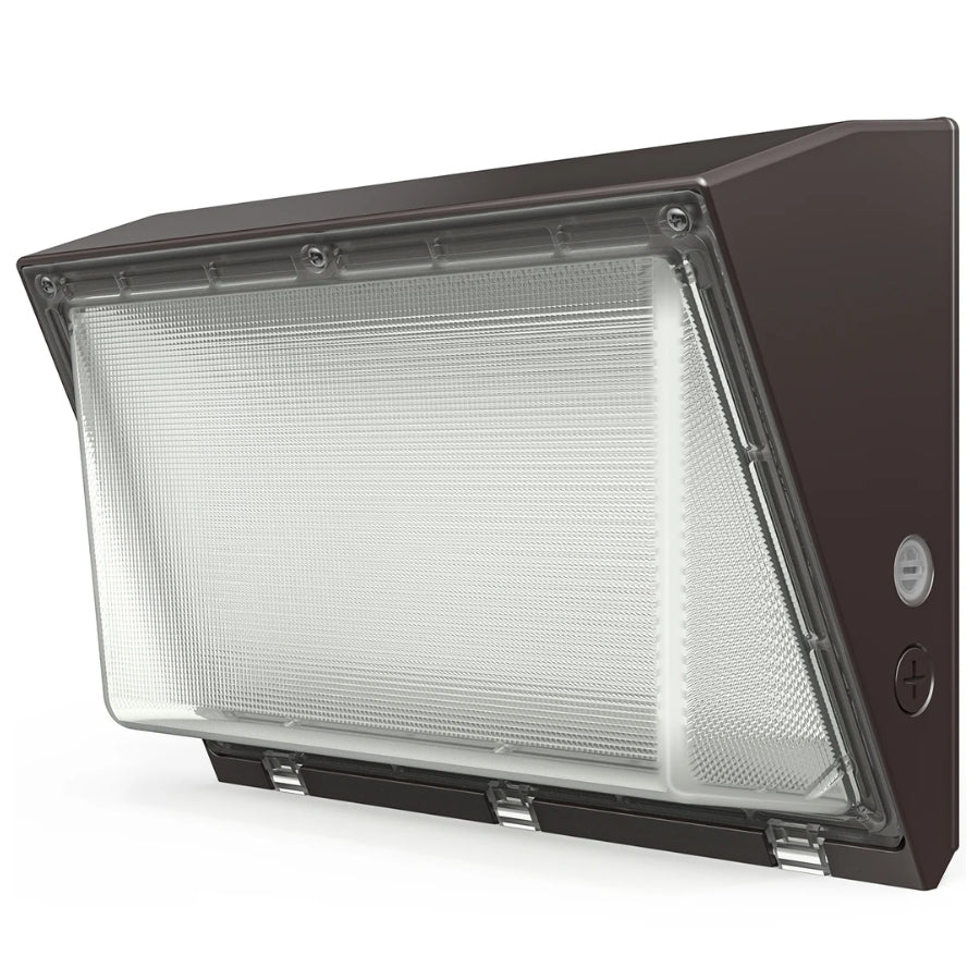 Semi Cutoff LED Wall Pack Light, 120W/100W/80W Selectable, 18000LM Max Output, Radar Photocell Sensor, 3000K/4000K/5000K CCT Adjustable, IP65 Wet Rated Commercial Fixture