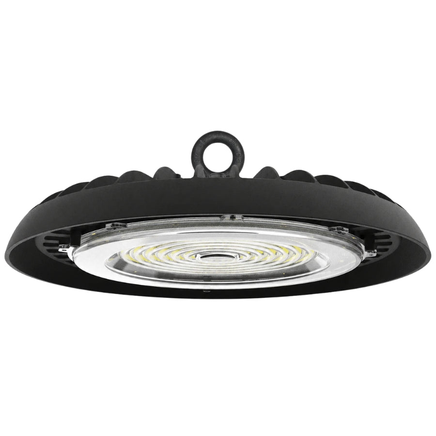 UFO LED High Bay Light, 200W, 28,000 Lumens, 6000K Daylight, 600W MH Equivalent, Slim Design Commercial High Bay Shop Light for Warehouse, Factory, Workshop, Garage & Barn, Ceiling Mount, Plug & Play, 120V, UL Listed