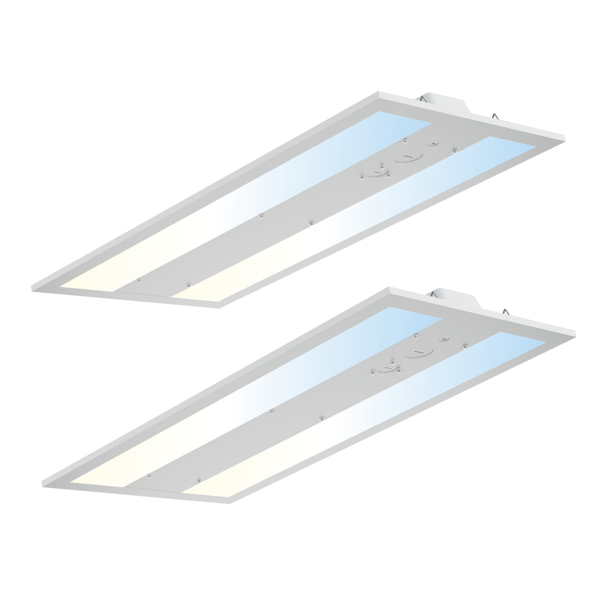 LED Linear High Bay Shop Light 2FT, 165W 23925LM 145LM/W, 4000K/5000K/5700K, 0-10V Dimmable, 100-277V, Hanging Light for Warehouse, ETL Listed, 2 Pack