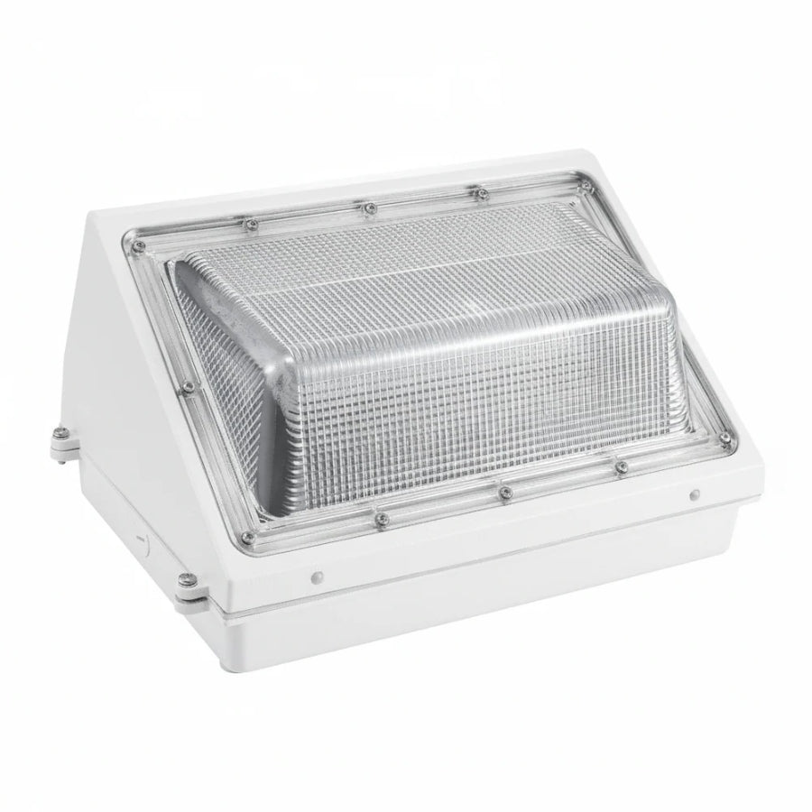 60W/80W/100W LED Wall Pack Light, 7500-12500 Lumens 5000K Daylight, 120-277V 0-10V Dimmable Outdoor Security Light, IP65 Waterproof White Fixture, 400W Metal Halide Equivalent, 5-Year Warranty