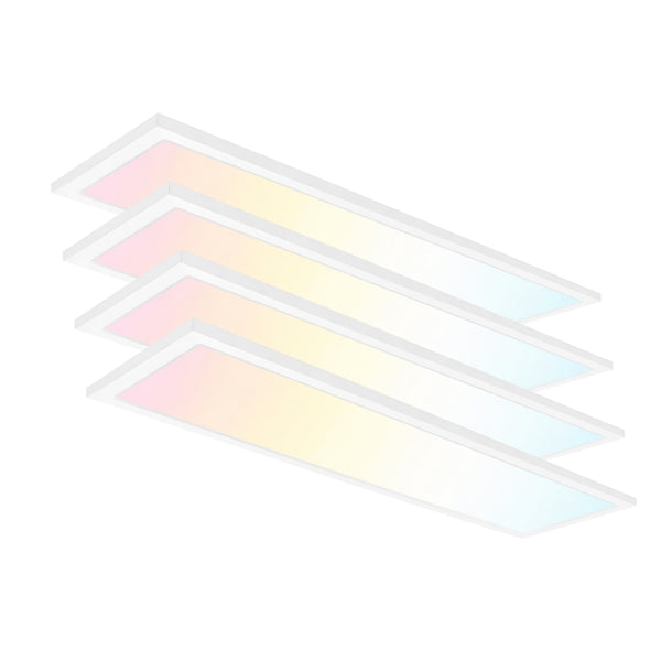 1x4 LED Flat Panel Light Surface Mount, 5CCT – SwitchtoLED