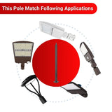 20 ft Steel Light Pole application for shoebox led are lights