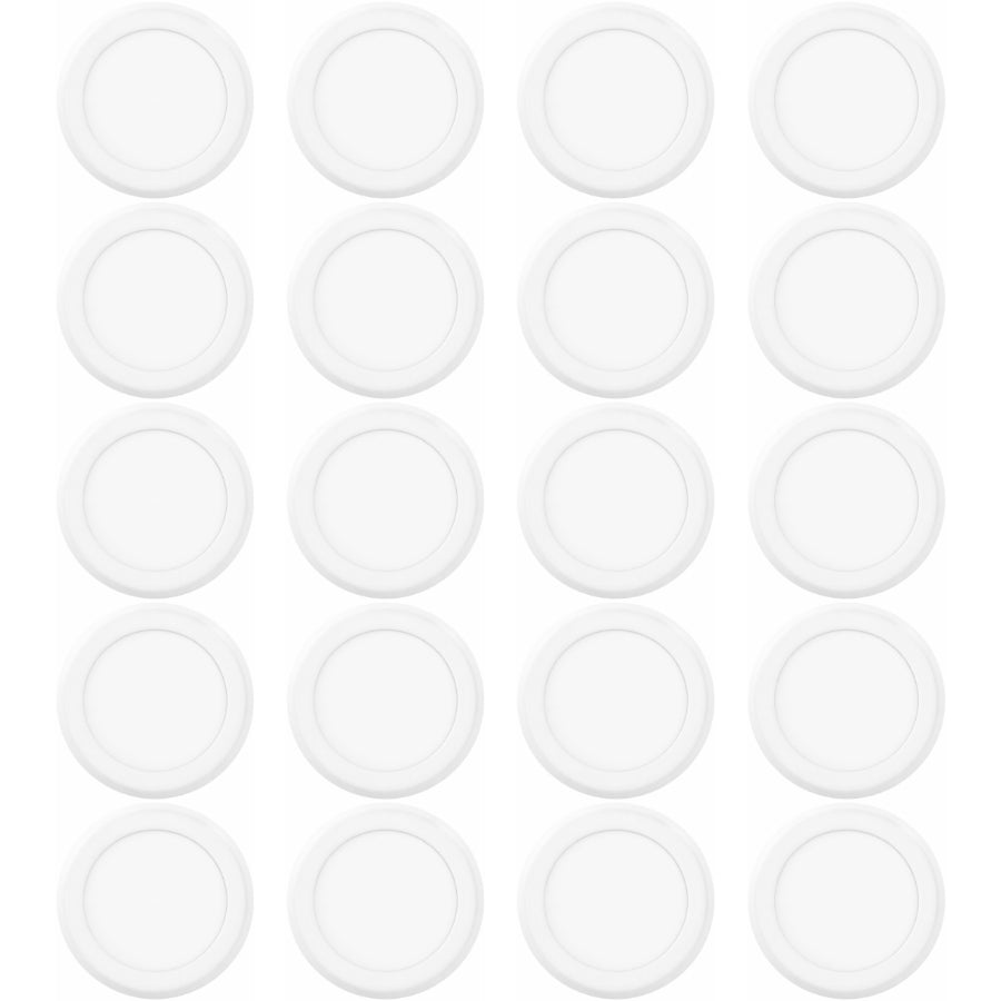 20 pack LED disc lights 6-inch flush mount ceiling lighting dimmable energy efficient