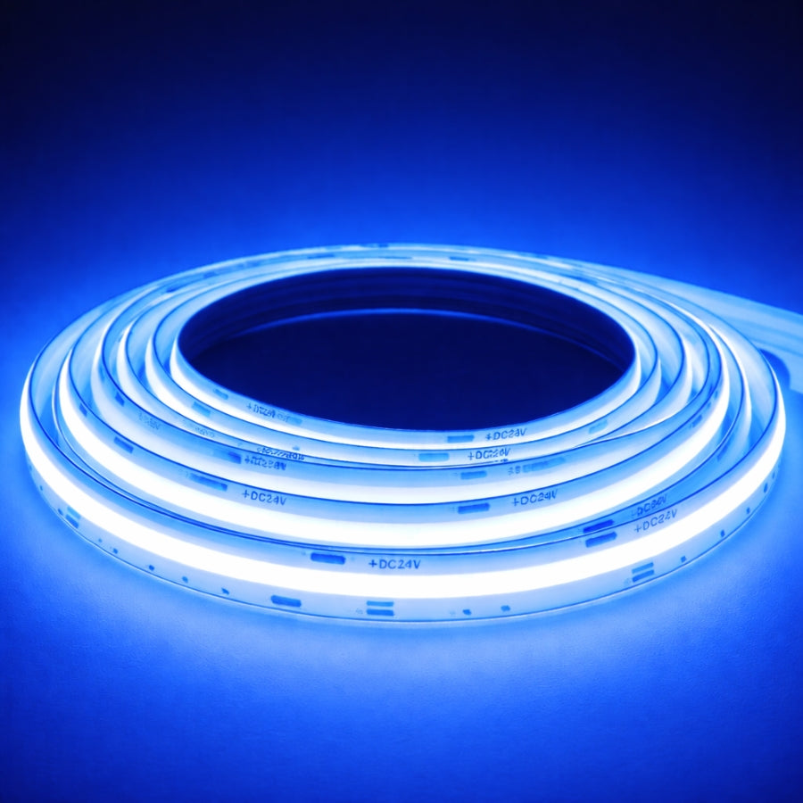 24V COB LED Strip Light Blue Color 1 Pack at SwitchToLed