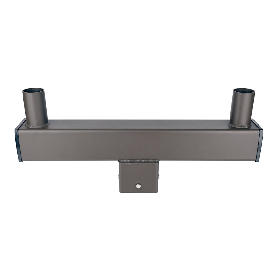 Light Fixture Mounting Bracket - Slip Fitter Tenon Adapter for 2 Lights 3/8", Street & Parking Lot Area Lights Bullhorn Mount